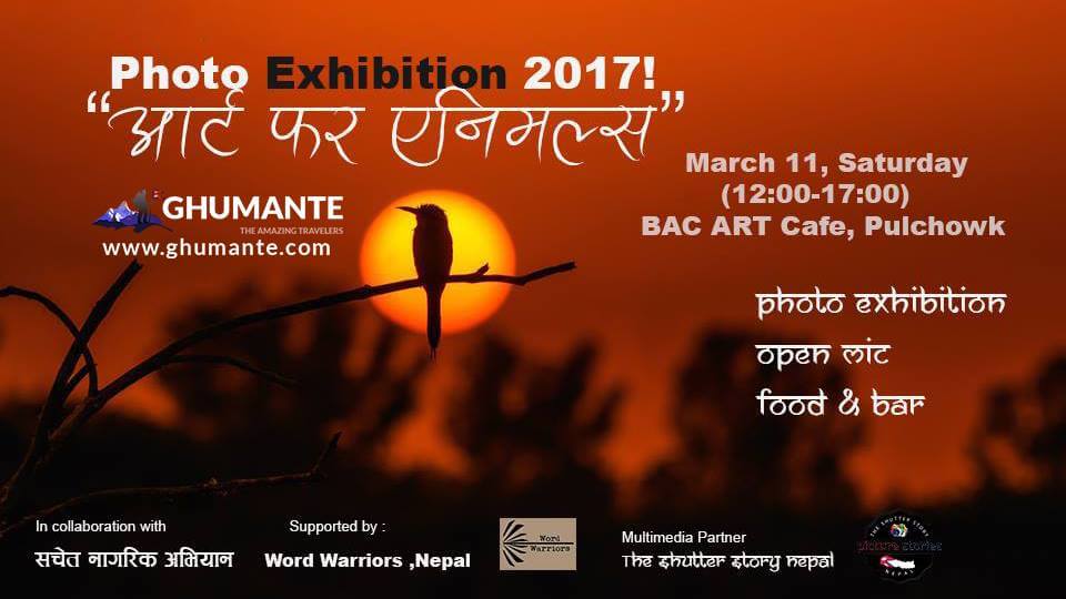 Ghumante Photo Exhibition 2017 “Art for Animals”