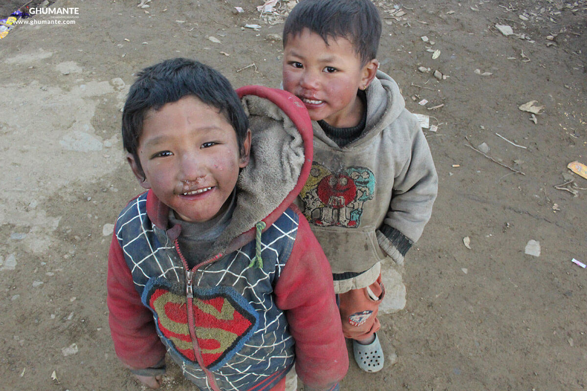 Smile Please: Local kids at Kuri village, all smiles at the camera