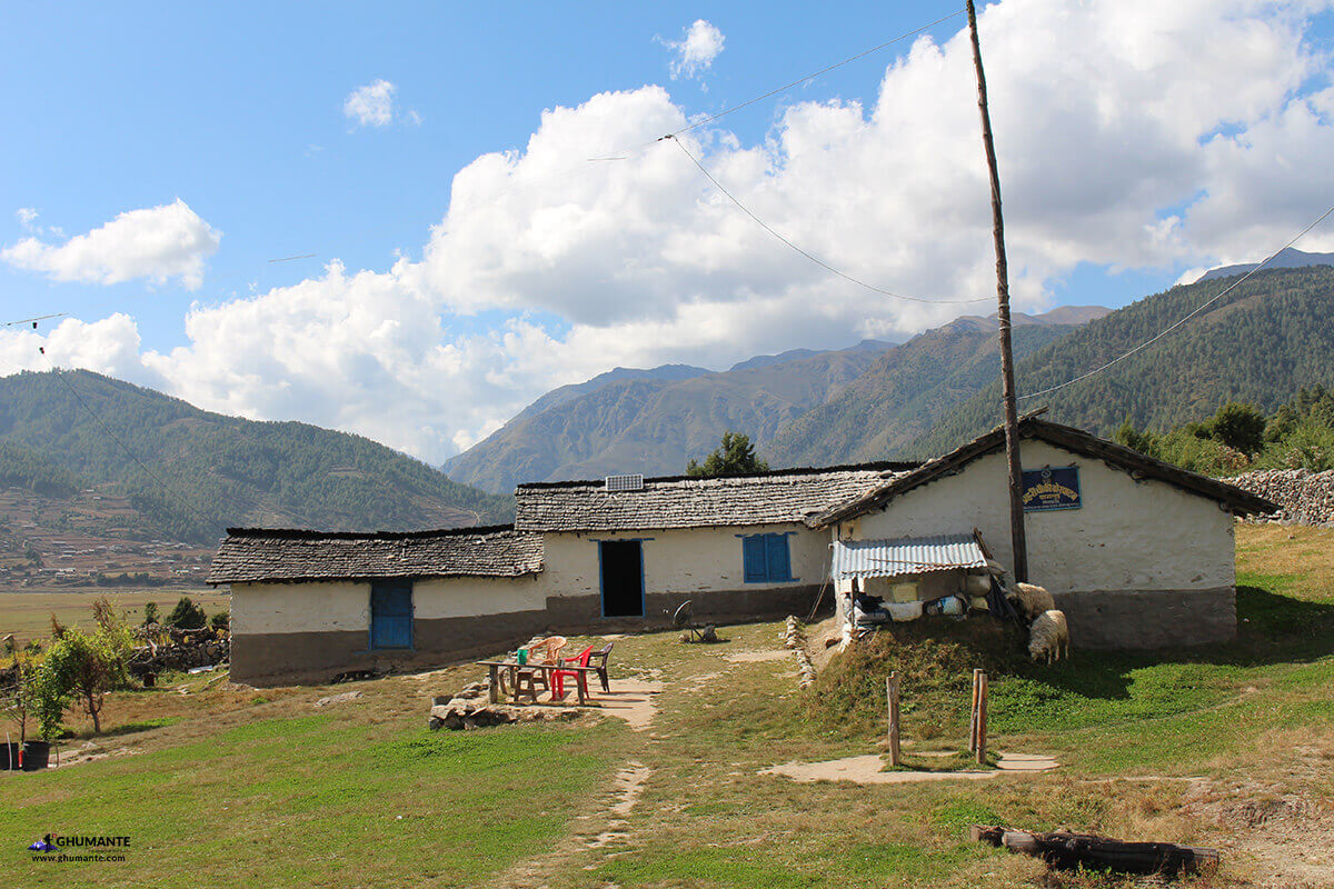पश्चिम तर्फ रहेको नेपाल प्रहरी को कार्यालय।